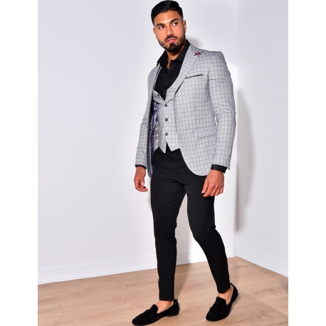 Ensemble de costume 2 pièces, veste et gilet Ensemble de costume 2 pièces, veste et gilet