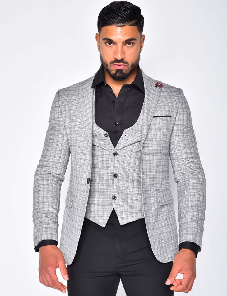 Ensemble de costume 2 pièces, veste et gilet