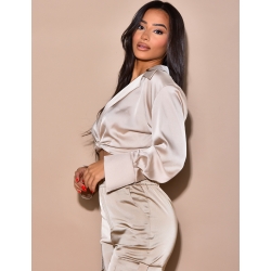 Bolero à nouer en satin Bolero à nouer en satin