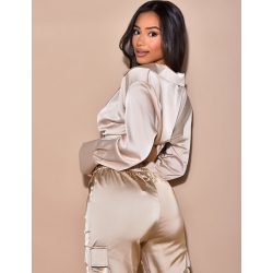 Bolero à nouer en satin Bolero à nouer en satin