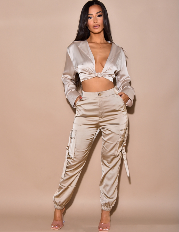 Bolero à nouer en satin Bolero à nouer en satin