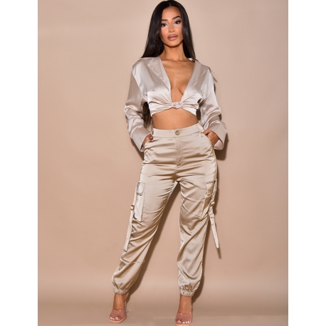 Bolero à nouer en satin Bolero à nouer en satin