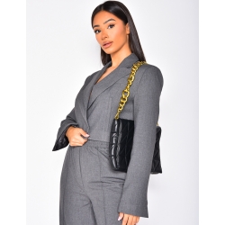 Veste de blazer courte