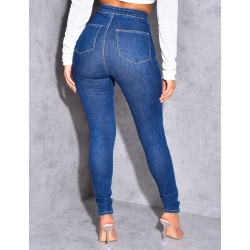 Jegging taille haute destroy Jegging taille haute destroy