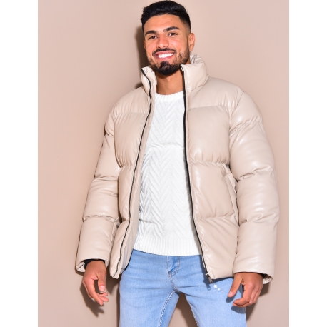 Doudoune matelassée en simili