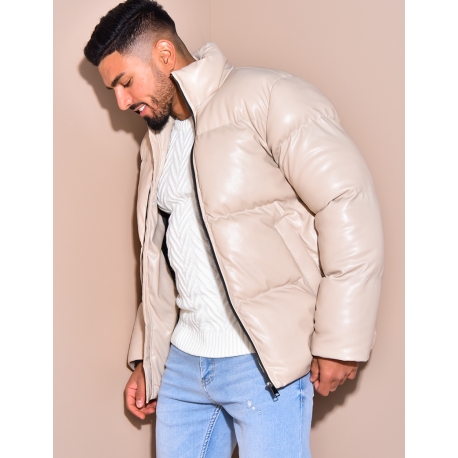 Doudoune matelassée en simili