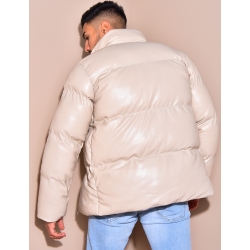 Doudoune matelassée en simili