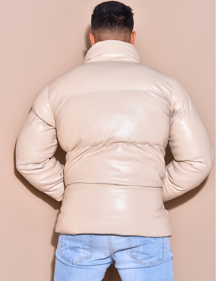 Doudoune matelassée en simili