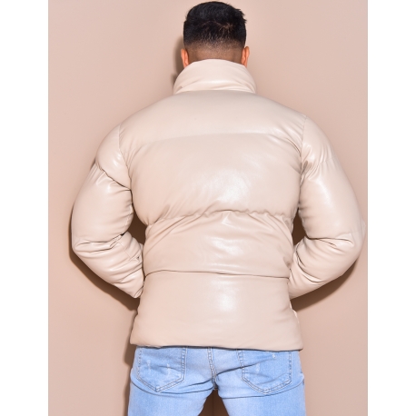 Doudoune matelassée en simili