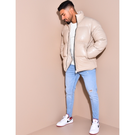 Doudoune matelassée en simili