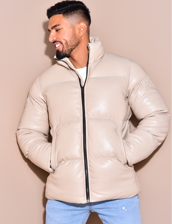 Doudoune matelassée en simili