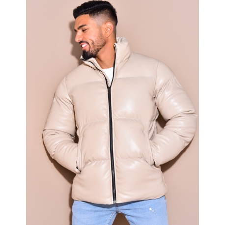 Doudoune matelassée en simili