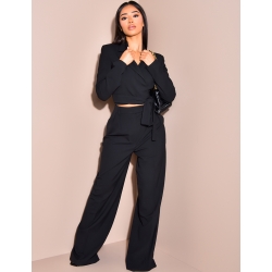 Veste de blazer courte à nouer Veste de blazer courte à nouer