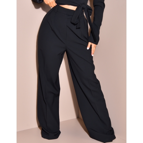 Pantalon de tailleur large
