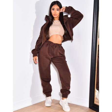 Pantalon de jogging molletonné