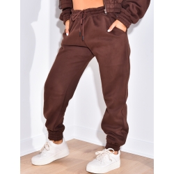 Pantalon de jogging molletonné