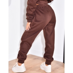 Pantalon de jogging molletonné