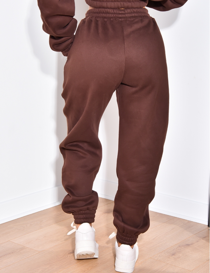 Pantalon de jogging molletonné