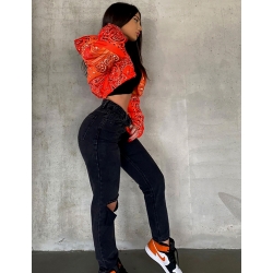 Jeans coupe droite destroy Jeans coupe droite destroy