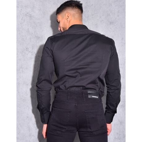 Chemise manches longues col rond