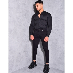 Chemise manches longues col rond