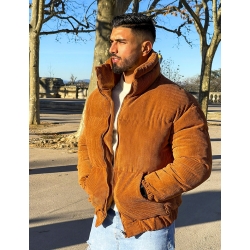 Doudoune côtelé en velours Doudoune côtelé en velours