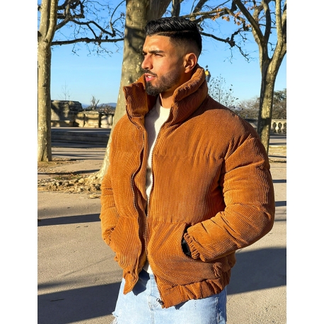 Doudoune côtelé en velours Doudoune côtelé en velours