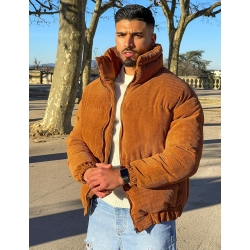 Doudoune côtelé en velours Doudoune côtelé en velours