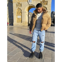 Doudoune côtelé en velours Doudoune côtelé en velours