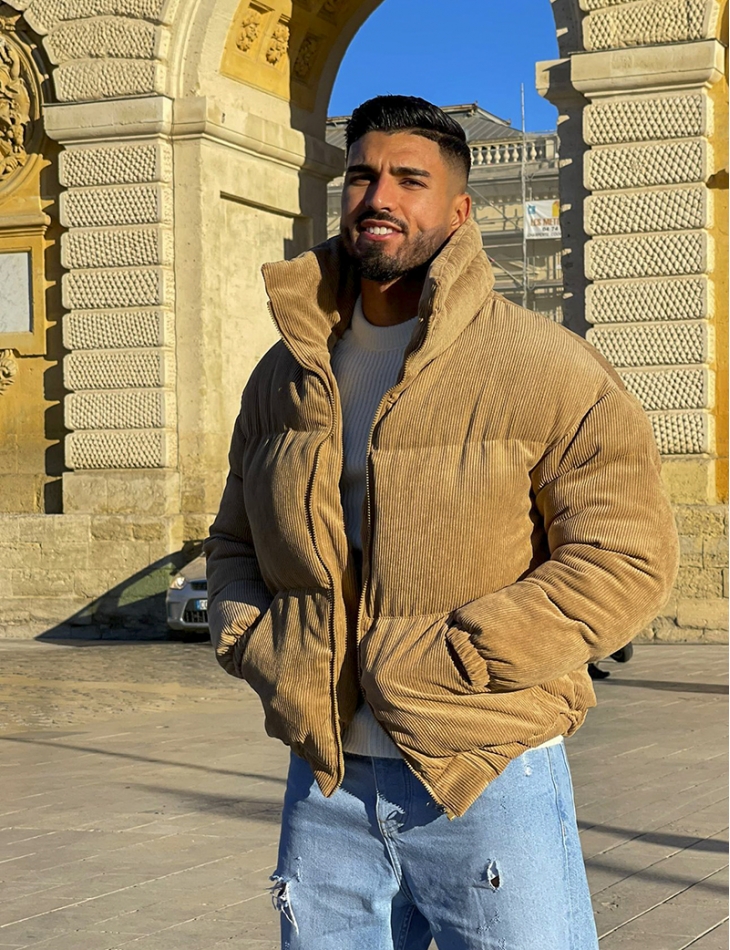 Doudoune côtelé en velours Doudoune côtelé en velours