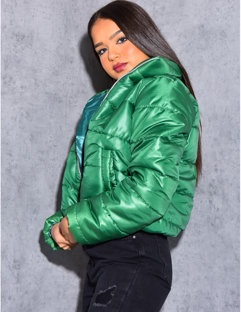 Doudoune courte matelassée