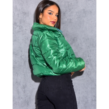 Doudoune courte matelassée