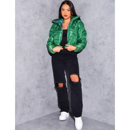 Doudoune courte matelassée