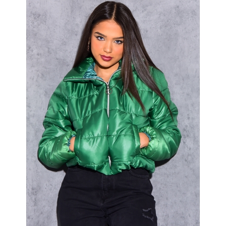 Doudoune courte matelassée