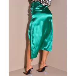 Jupe froncée à la taille à fente