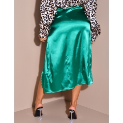 Jupe froncée à la taille à fente