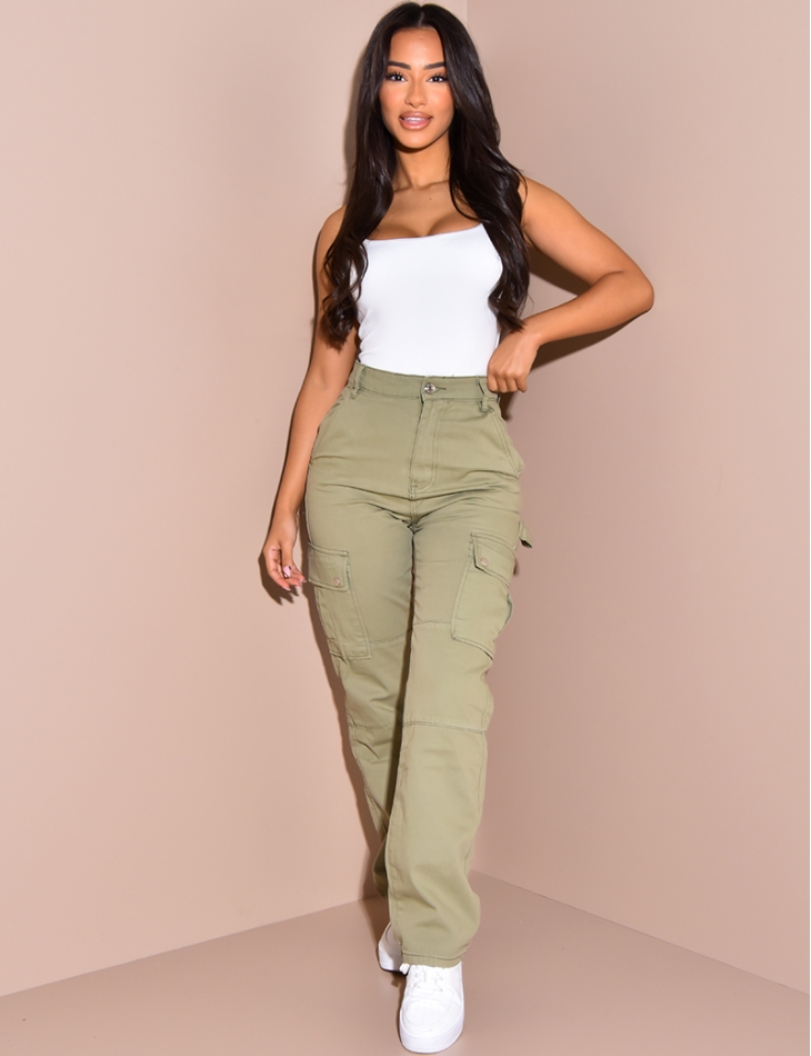 Jeans effet cargo