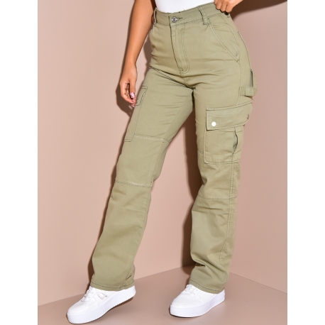 Jeans effet cargo