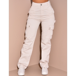 Jeans coupe droite cargo Jeans coupe droite cargo