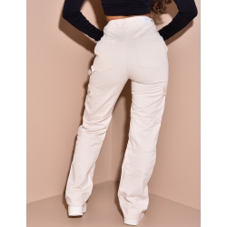Jeans coupe droite cargo Jeans coupe droite cargo
