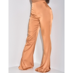 Pantalon en satin pattes d'eph Pantalon en satin pattes d'eph