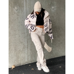 Jeans coupe droite cargo Jeans coupe droite cargo