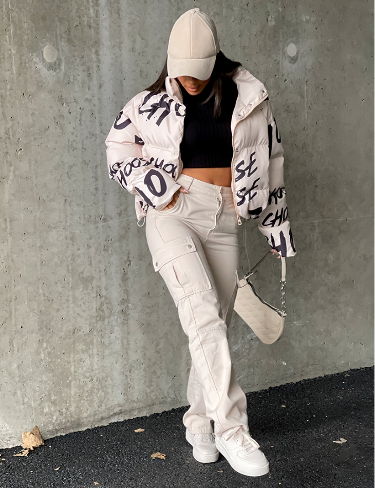 Jeans coupe droite cargo Jeans coupe droite cargo