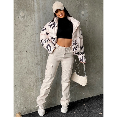 Jeans coupe droite cargo Jeans coupe droite cargo