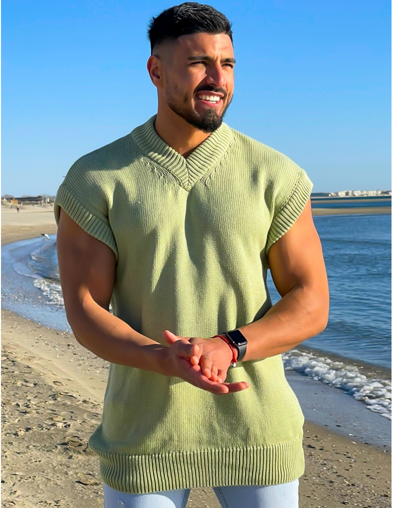 Pull épais sans manches