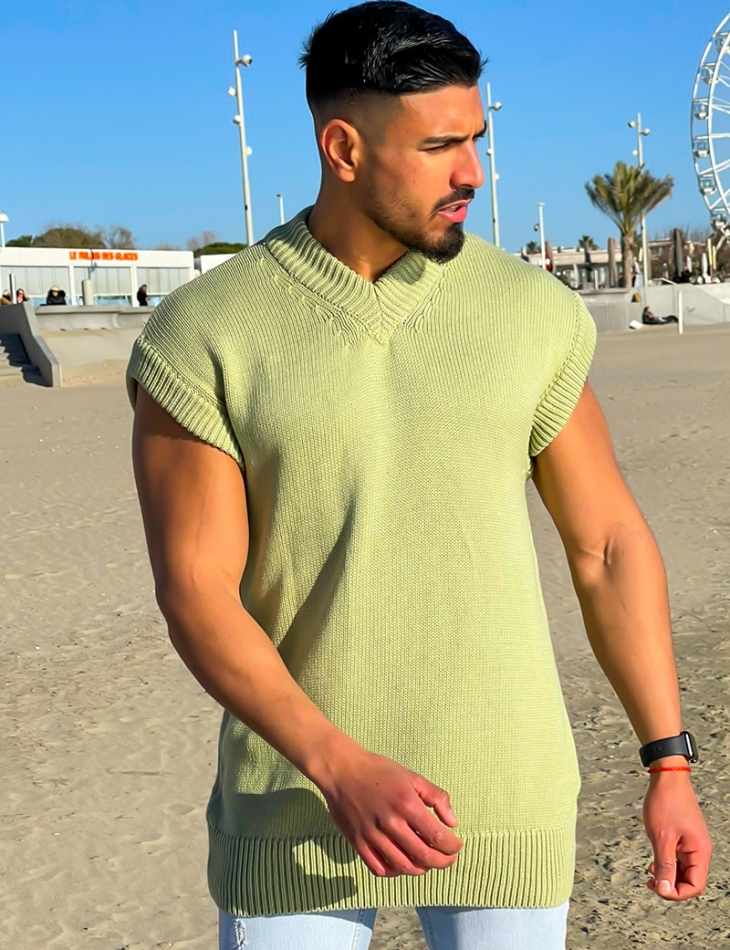 Pull épais sans manches