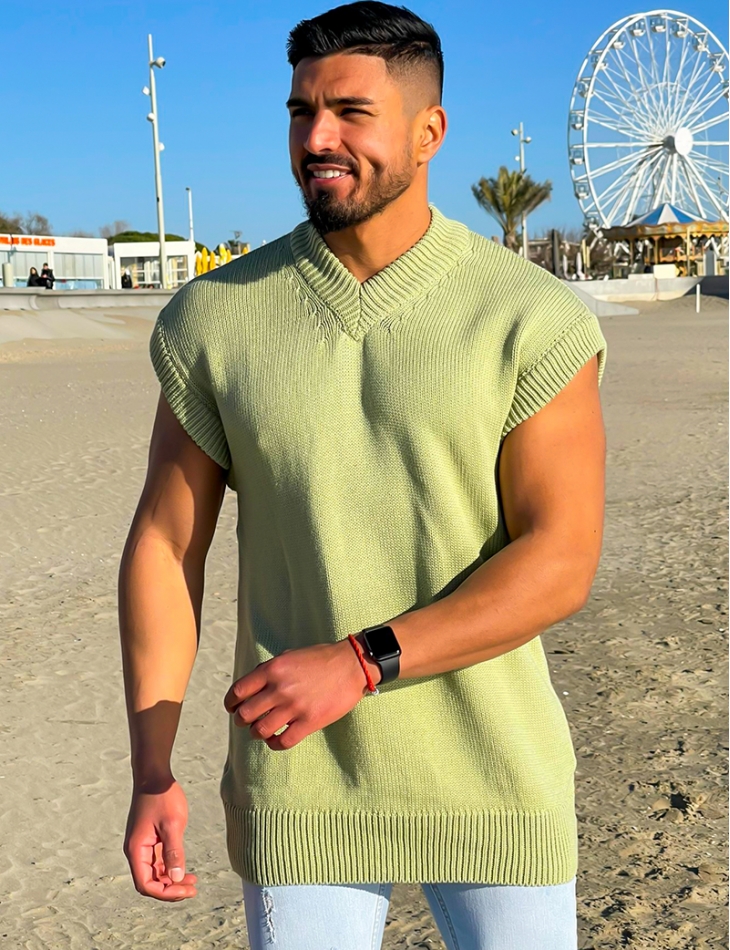 Pull épais sans manches