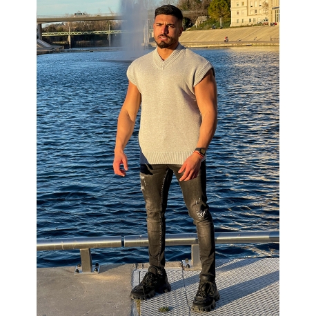 Pull épais sans manches