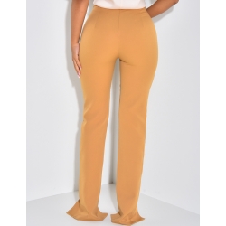 Pantalon de tailleur coupe droite à fente Pantalon de tailleur coupe droite à fente