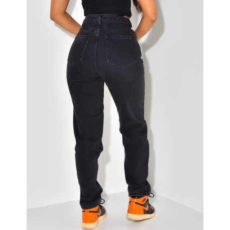 Jeans coupe droite destroy Jeans coupe droite destroy